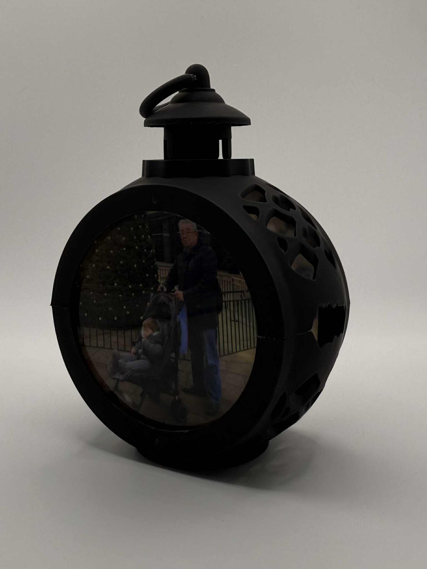 Personalised Small Lantern- Black