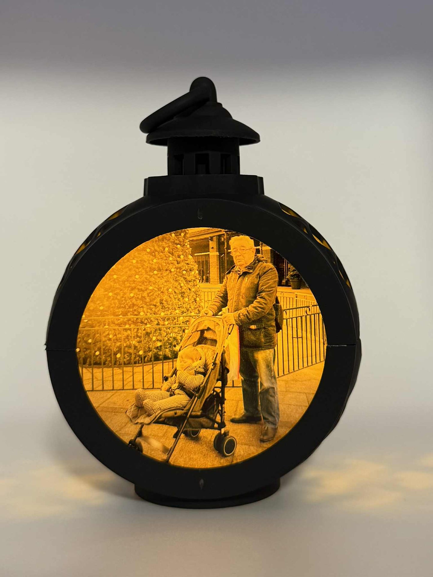 Personalised Small Lantern- Black