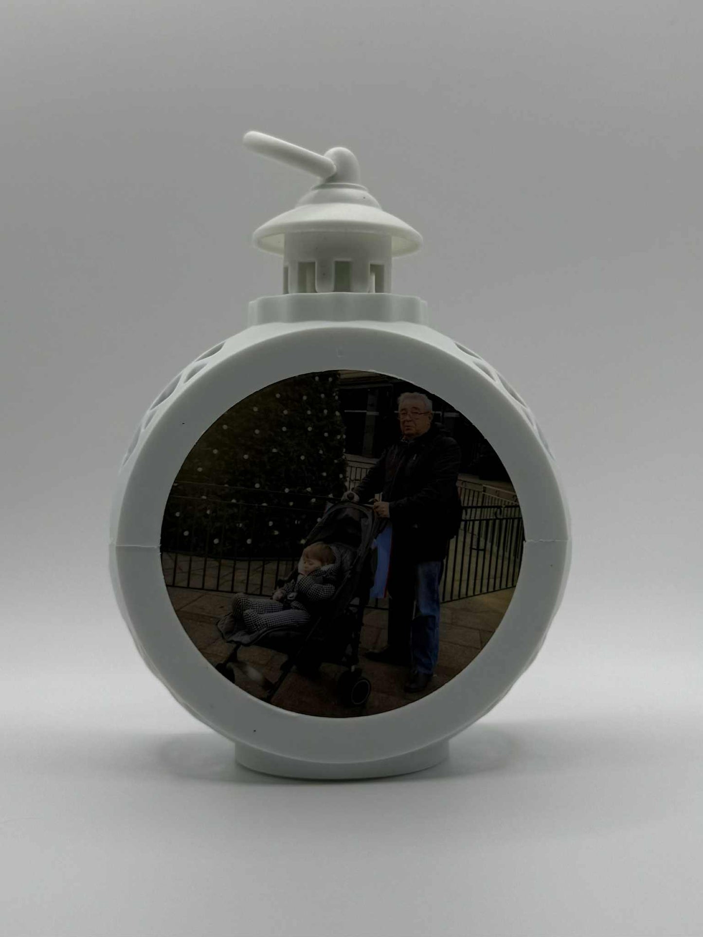 Personalised Small Lantern- White