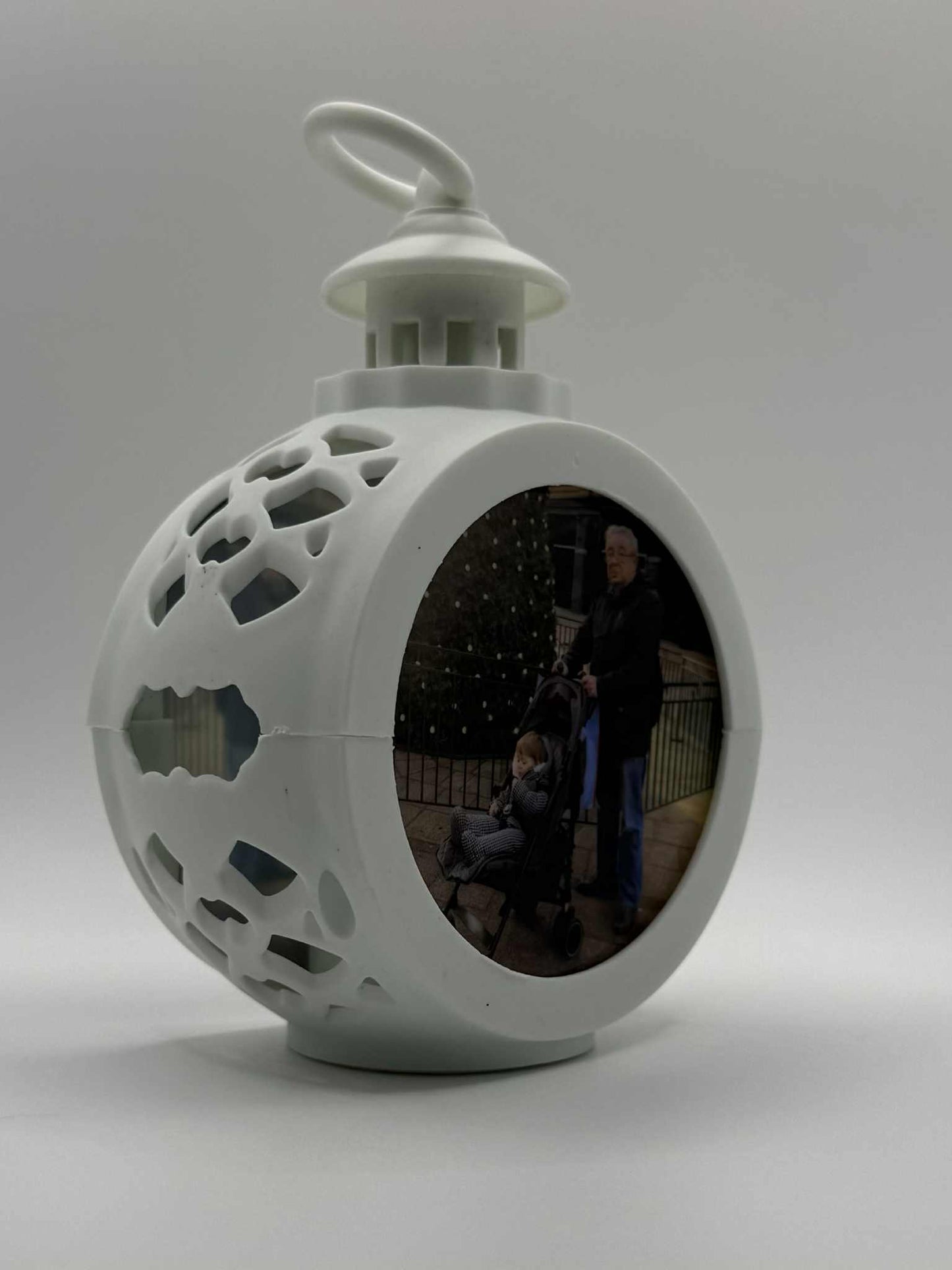 Personalised Small Lantern- White
