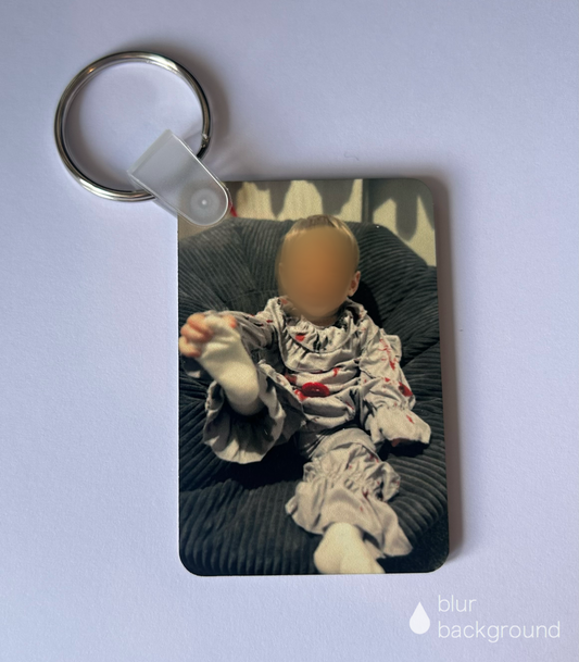 Personalised MDF Rectangle Keyring
