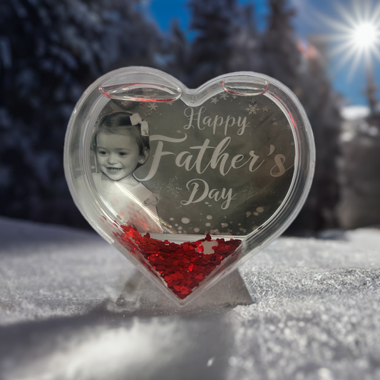 Personalised Heart Snow Globe